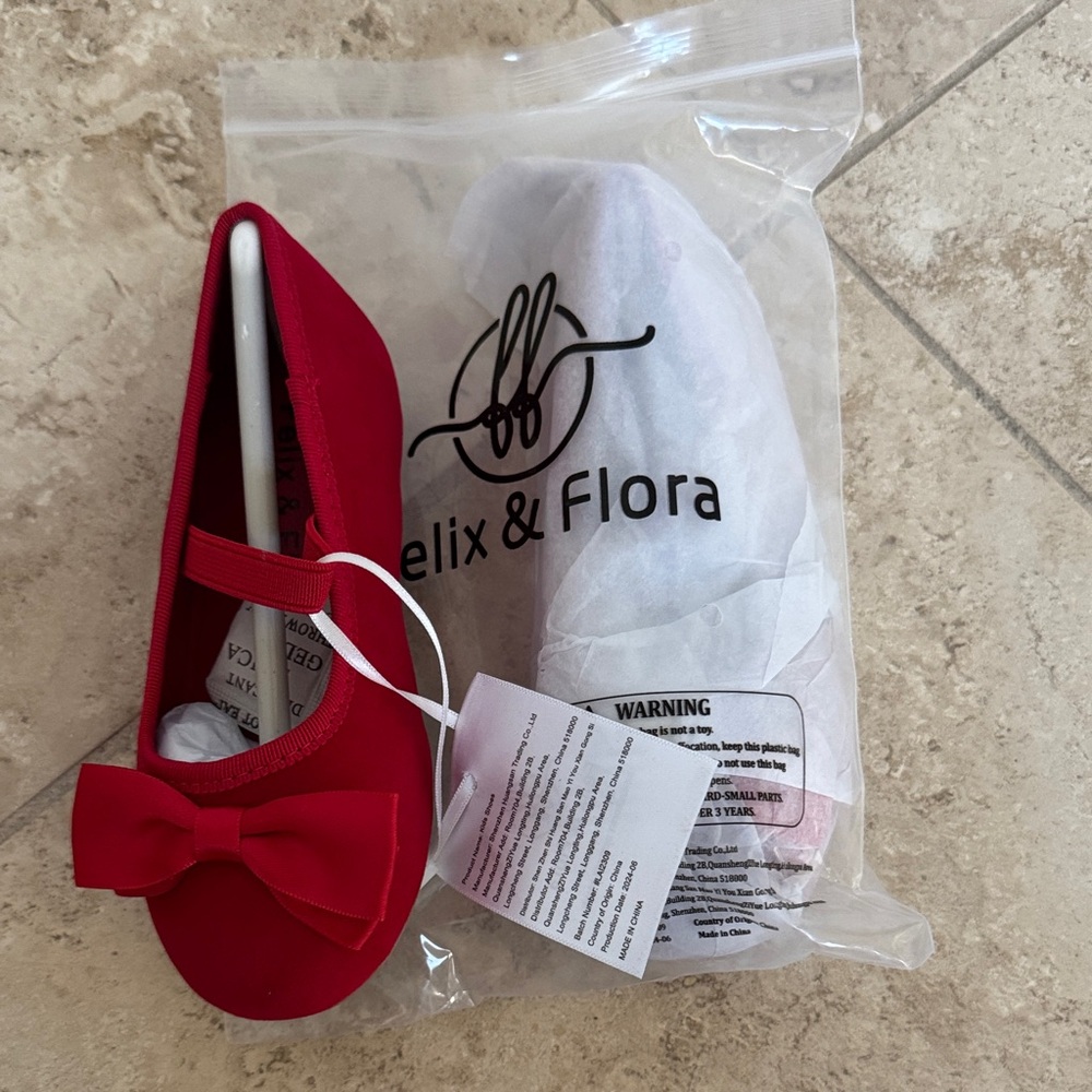 Felix & Flora Red Kids Shoes
